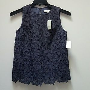 New Loft women crocheted blouse